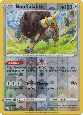 Battle Styles Bouffalant #118/163 reverse holo